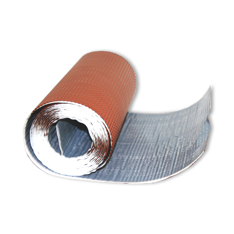 aluflex vervanglood 320 mm/geribd rood (5m)