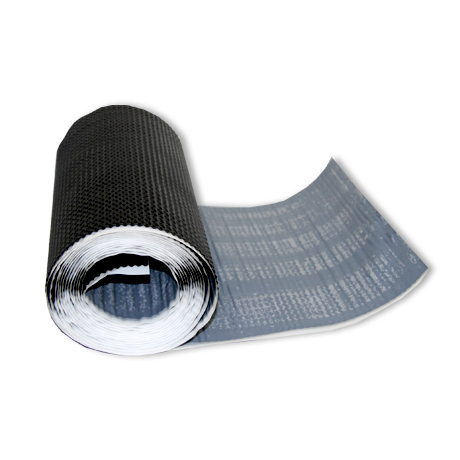 aluflex vervanglood 320 mm/geribd zwart (5m)