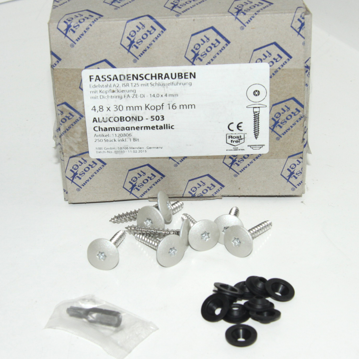 gevelschroef inox 4,8x30-16 mm 362 Antraciet