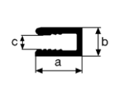 ACB-afsluitprofieL 8 mm alu brut (6m)