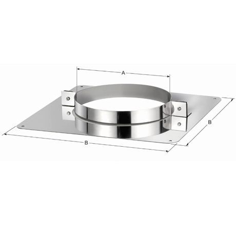 verdiepingsbeugel dia 200 DW inox 316L (1.24)