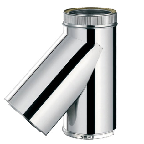 T-stuk dia 175 135° DW inox 316L+dop (1.09)