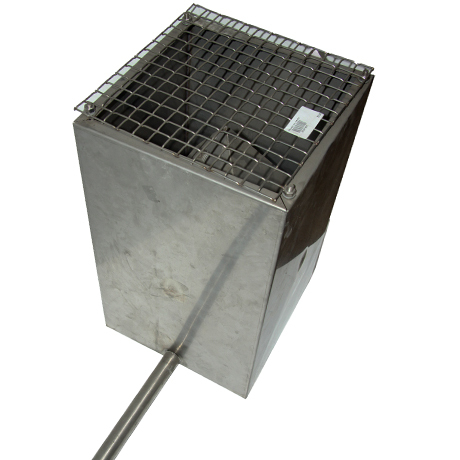 schouwkap inox inwendig