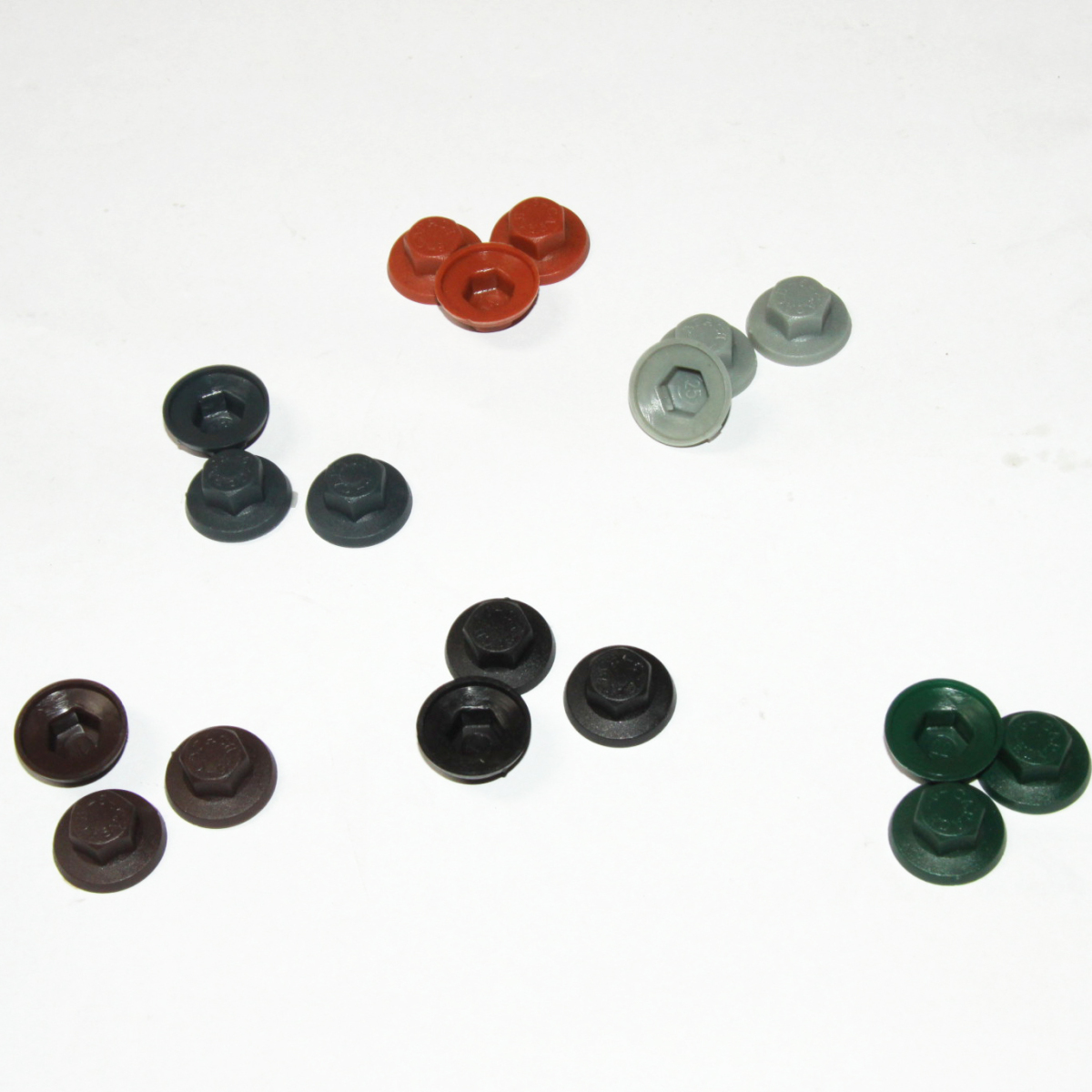 kleurkap voor houtschroef PVC (100st) RAL 7016