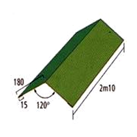 verstevigde platte nok (2,10m)