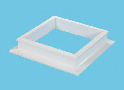 opstand PVC 16/00 RECHT - 130x200 VAST