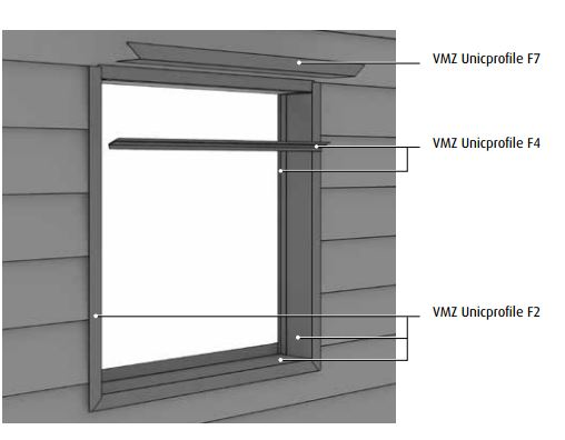 unicprofiel facade F2 anthra-zinc 1 mm