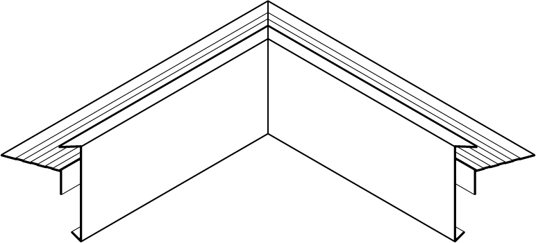 binnenhoek alu 60/60 ZWART MAT 9005 classic PLUS