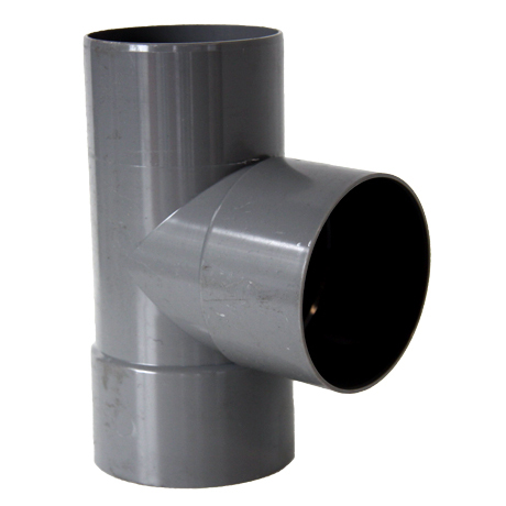 T-stuk dia 80 87° PVC