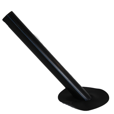 tapbuis SCHUIN EPDM dia 75 45°/flap EPDM - 60 cm