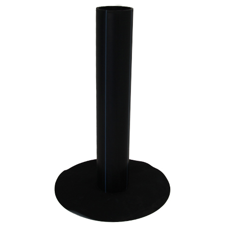 tapbuis EPDM dia 110 90°/flap EPDM - 60 cm