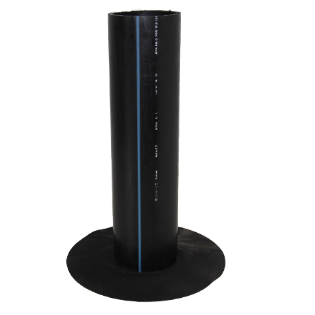 tapbuis EPDM dia 160 90°/flap EPDM - 60 cm