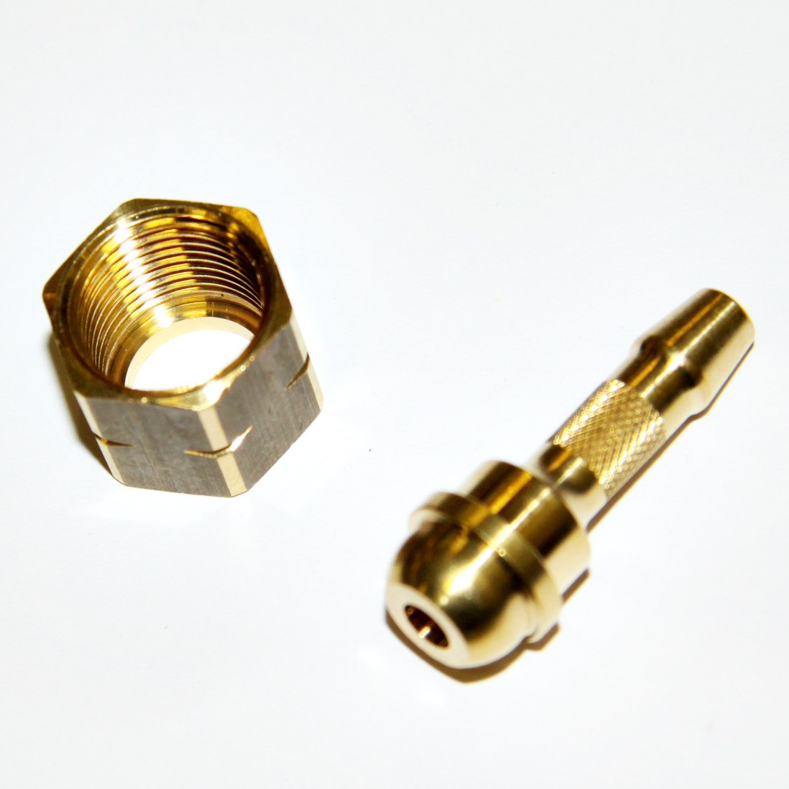 vaste slangnippel 3/8 voor slang 6.3 mm