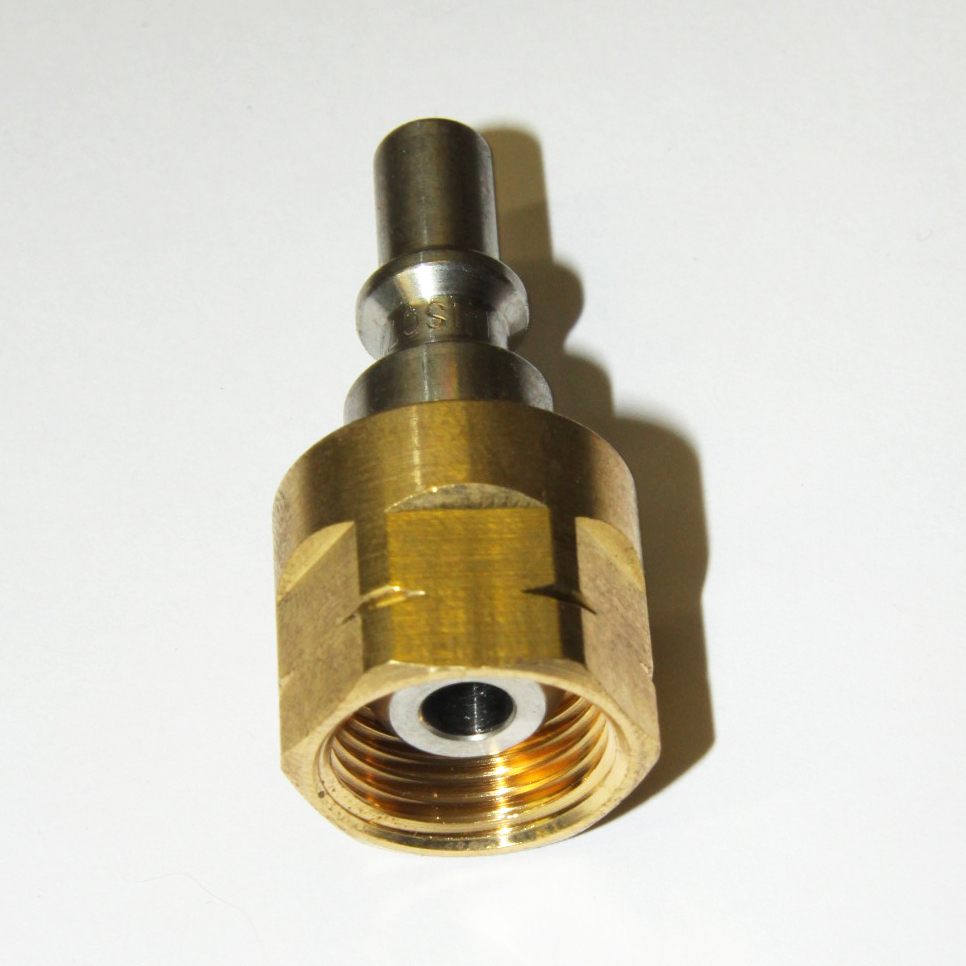 nippel dubbel beveiligd voor snelkoppeling 3/8"