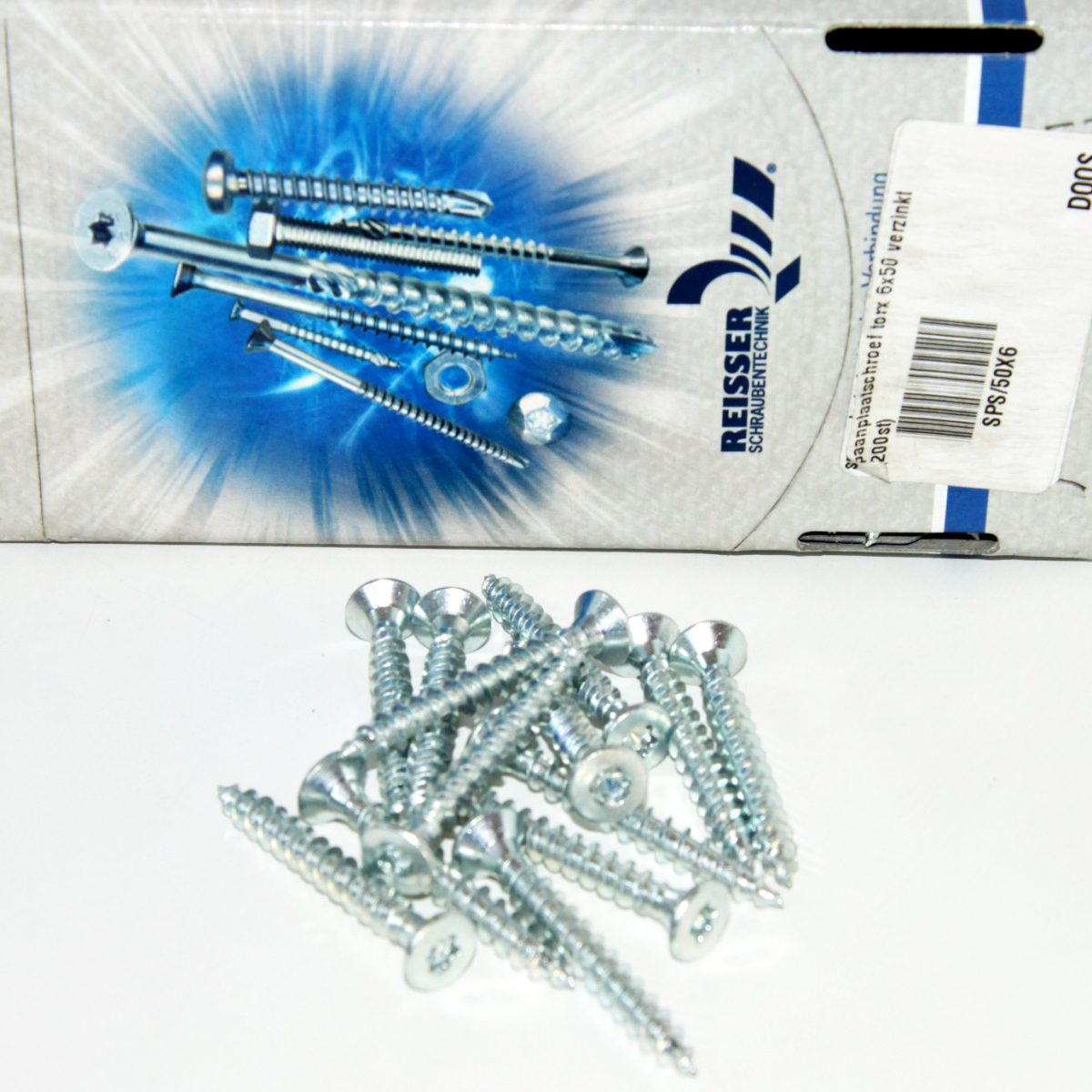 spaanplaatschroef torx 6x50 verzinkt (200st)