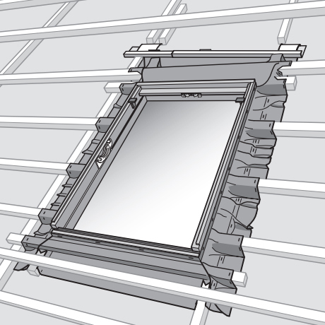 VELUX BFX 1000/onderdakkraag 55x78/CK02