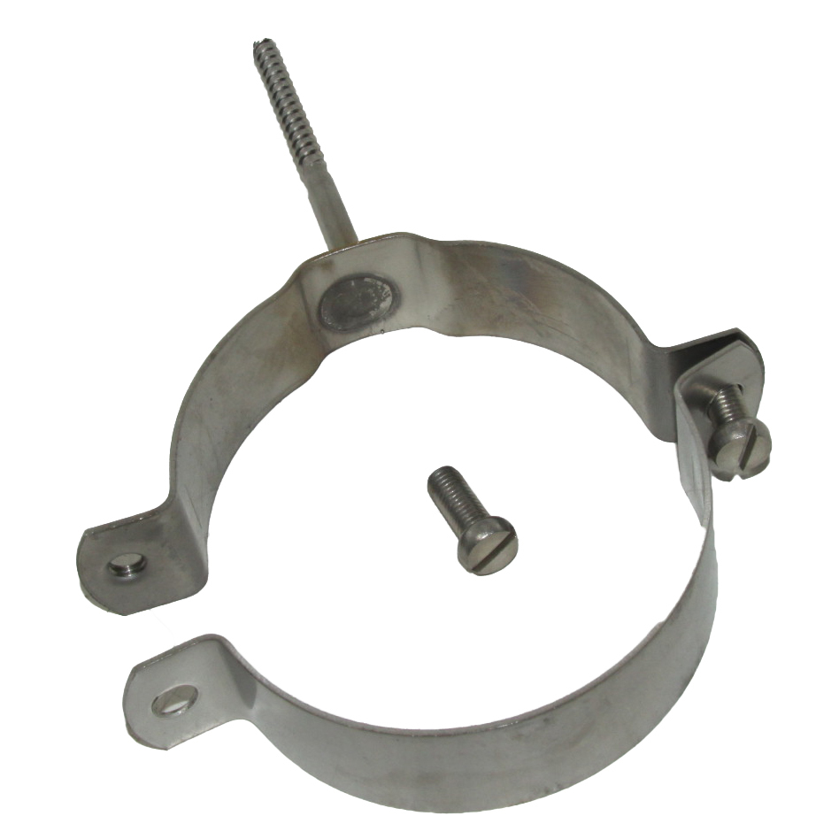 scharnierhaak dia 100 inox met schroefdraad