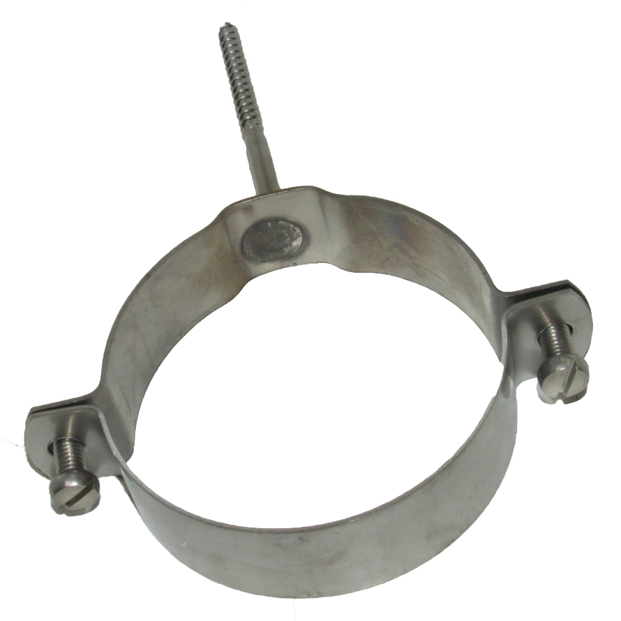 scharnierhaak dia 100 inox met schroefdraad