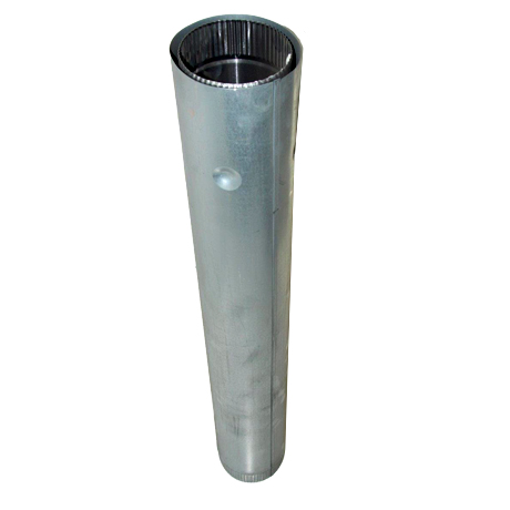 verlengpijp onderdaks dia 150/166 DW alu (1m)