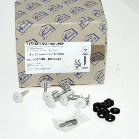 gevelschroef inox 4,8x30-16 mm 103 Beige