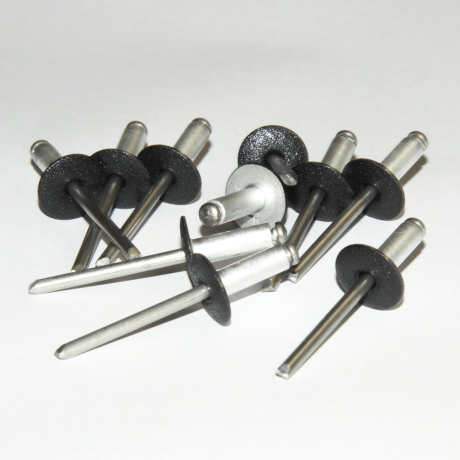 rivet alu/inox Ø5 kop 14mm 363 diepzwart (250st)