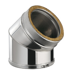elleboog dia 150 45° DW inox 316L (1.07)