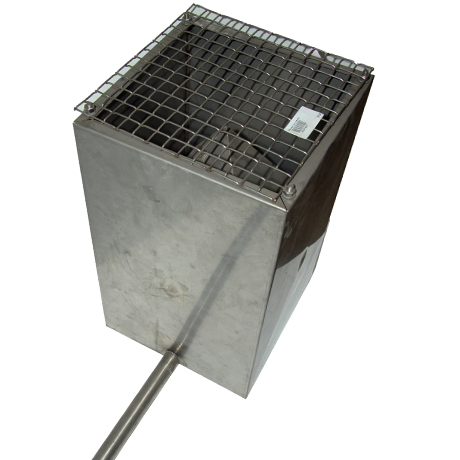 schouwkap inox inwendig