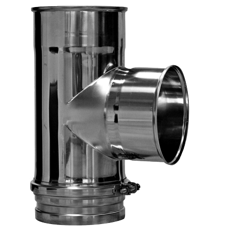 T-stuk dia 100 90° EW inox 316L (nr. 11)