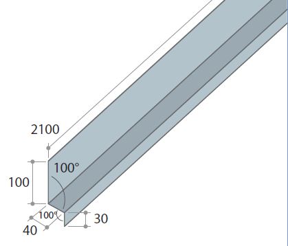 druiplijst (2,10m)