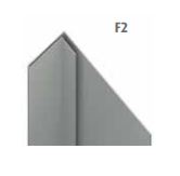 unicprofiel facade F2 quartz-zinc 1 mm