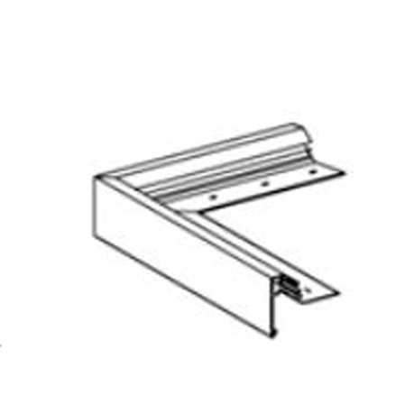 buitenhoek alu ROVAL 77 anod. 75 x 80 mm