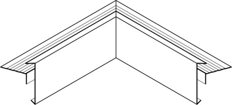 binnenhoek alu 60/60 ZWART MAT 9005 classic PLUS