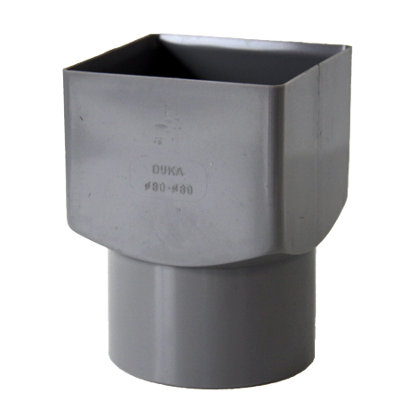 verloop VK 80 - dia 80 PVC