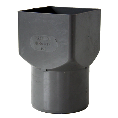 verloop VK 100 - dia 100 PVC