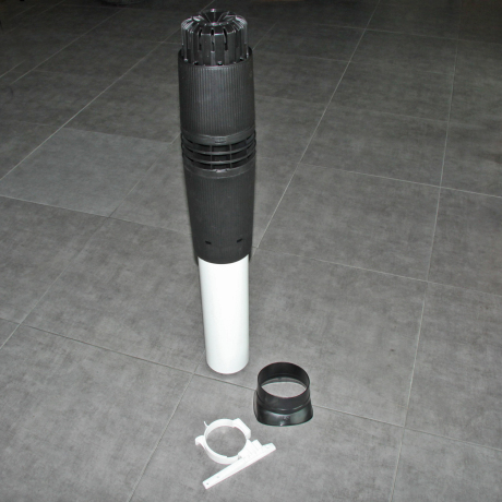 ROLUX concentrische doorvoer 80/125  kunststof