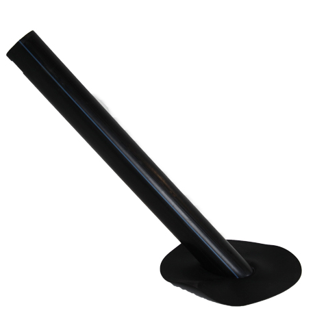tapbuis SCHUIN EPDM dia 75 45°/flap EPDM - 60 cm