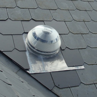 SOLATUBE 160 set met loden doorvoer 7 cm hoog