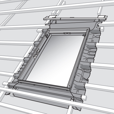 VELUX BFX 1000/onderdakkraag 134x140/UK08